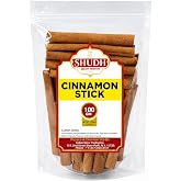 SHUDH Cinnamon Sticks 100GM (3.5 Oz) | Cassia Cinnamon | Canela | Perfect for Baking, Cooking &amp; Beverages &amp; Oatmeal| 2 3/4" Length | 100% Raw From Indonesia (100 GM)