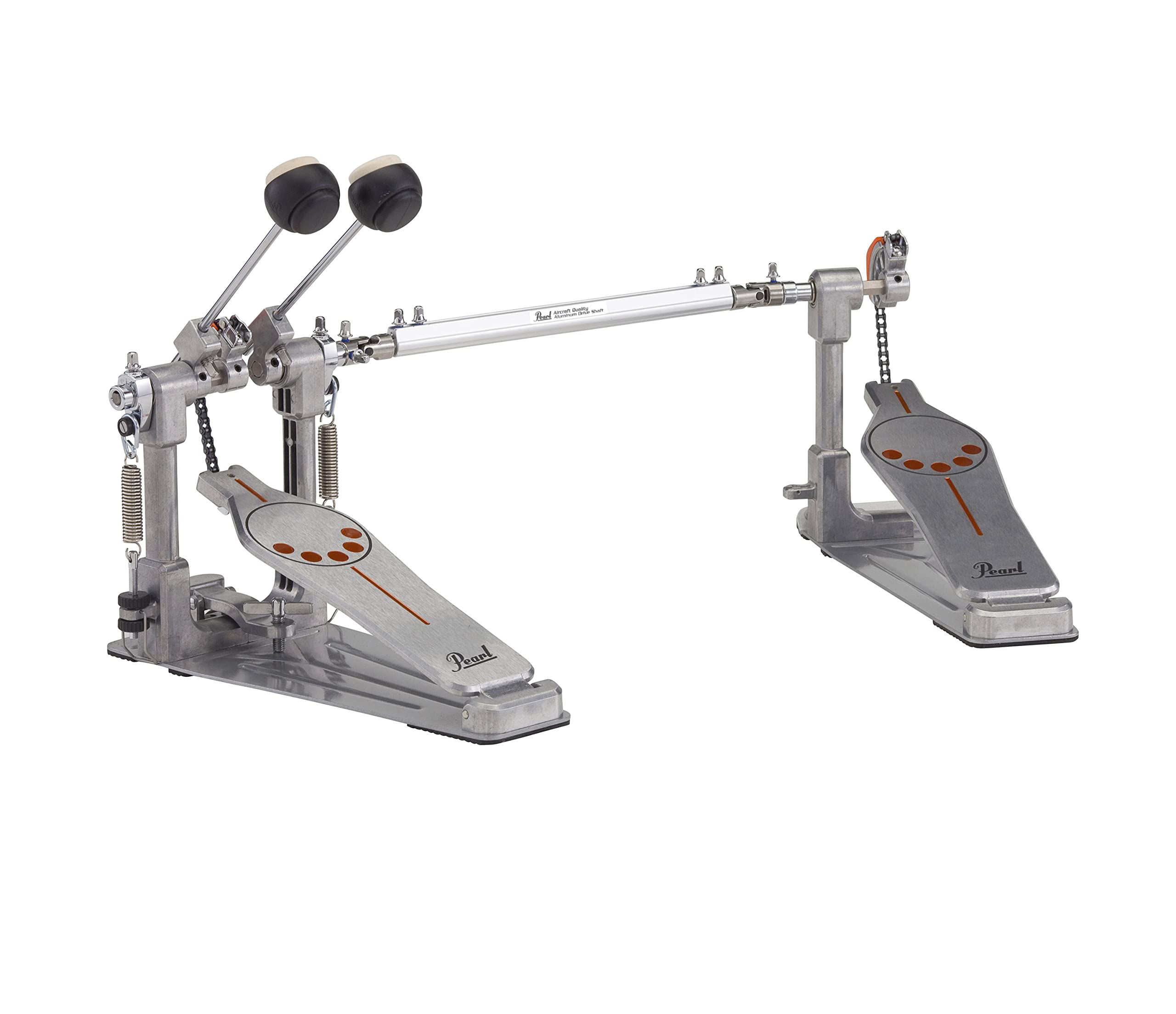 Pearl Double Bass Drum Pedal P-932L - Left Footed - Single Chain - Demon Style Longboard