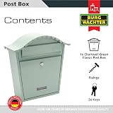 Burg-Wächter CLASSIC Post Box Char Green MB01CG Chartwell 36x37x13cm view 3