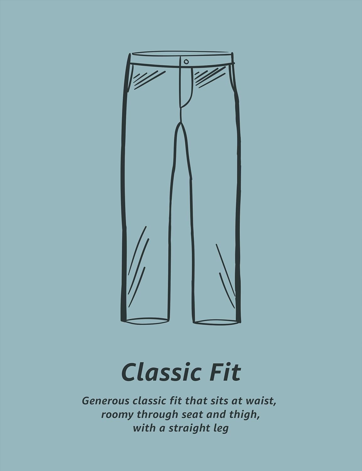  Essentials Men's Classic-fit Wrinkle-Resistant Flat-Front Chino Pant: Clothing