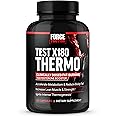 FORCE FACTOR Test X180 Thermo Testosterone Supplement and Fat Burner for Men to Accelerate Metabolism, Reduce Body Fat, Build Lean Muscle, and Increase Thermogenesis, 120 Capsules