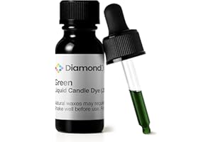 REDDIG-GLO Green Liquid Candle Dye (.25 oz) - Made in The USA - Safe and Easy to Use - Pure and Simple Ingredients - Candle Making Supplies for Soy, Paraffin, Palm or Gel Wax - 10 Vibrant Colors to Choose from