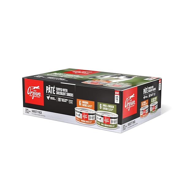 ORIJEN PREMIUM PATE WET CAT FOOD VARIETY PACK:...