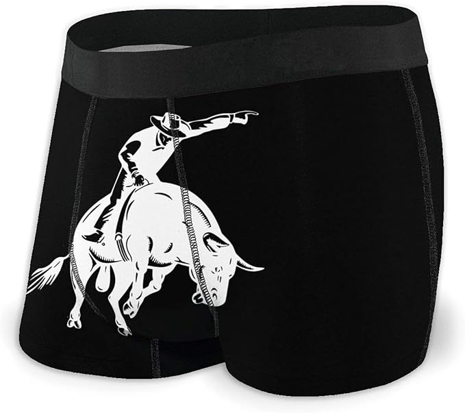 Cowboy Vintage Mens Underwear Breathable Boxer Brief Soft Comfortable