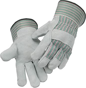 cow split leather gloves