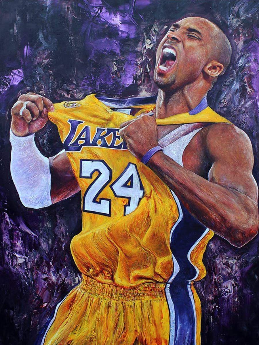 Photo 1 of ** SIMILAR*
 Basketball Star Diamond Painting by Numbers, 5D Full Round Drill Basketball Enthusiast Diamond Art Dots Kit, Star Paint with Gems for Adult Beginners Wall Decor (16X12 inches)