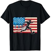 Funny USA Soccer Drip Kids Youth Boys Girls T-Shirt