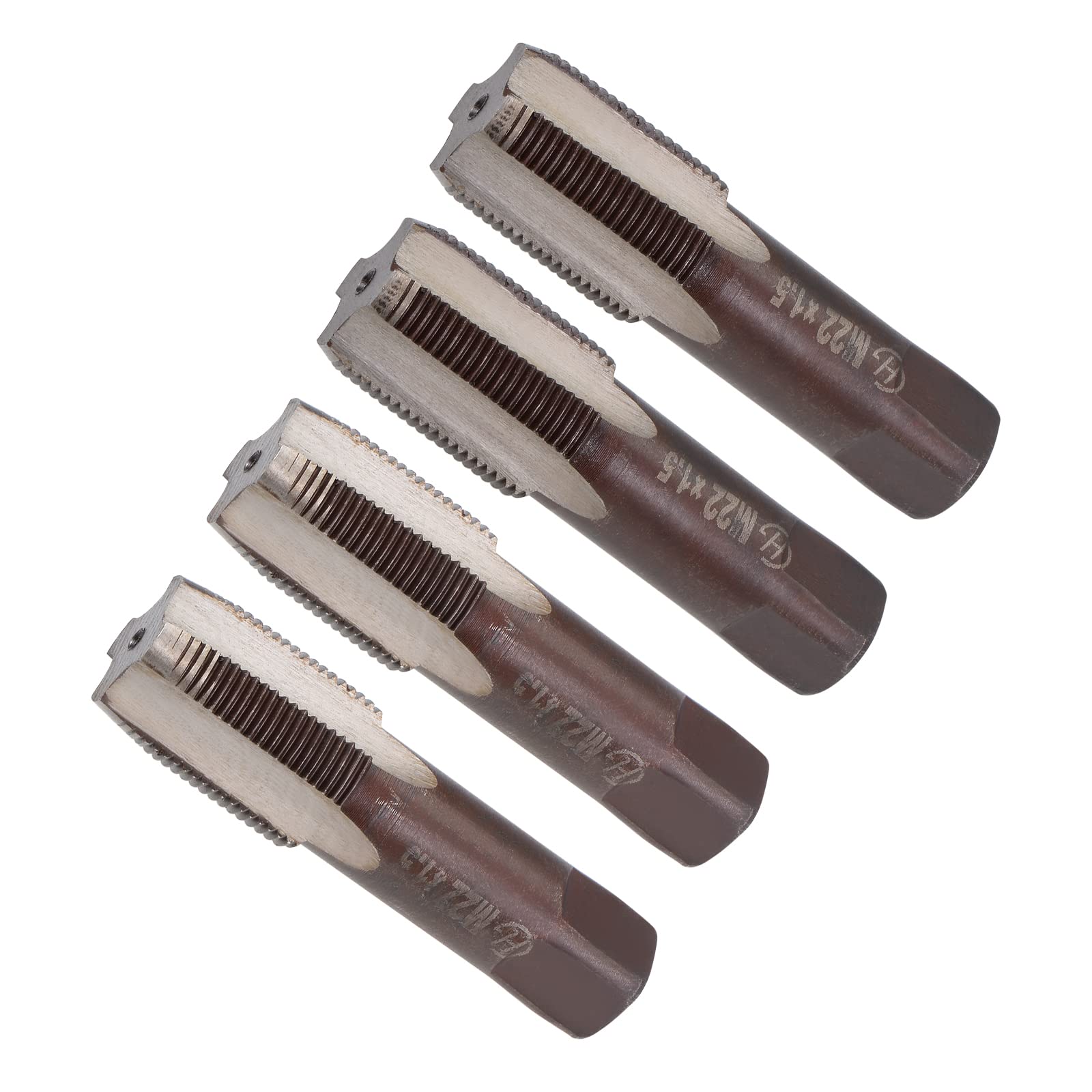 CoCud Hand Threading Taps, M22 x 1.5 Thread, Metric Alloy Tool Steel Screw Tapping Taper Bottom Tap - (Applications: for Machine Thread Repair), 2-Pairs
