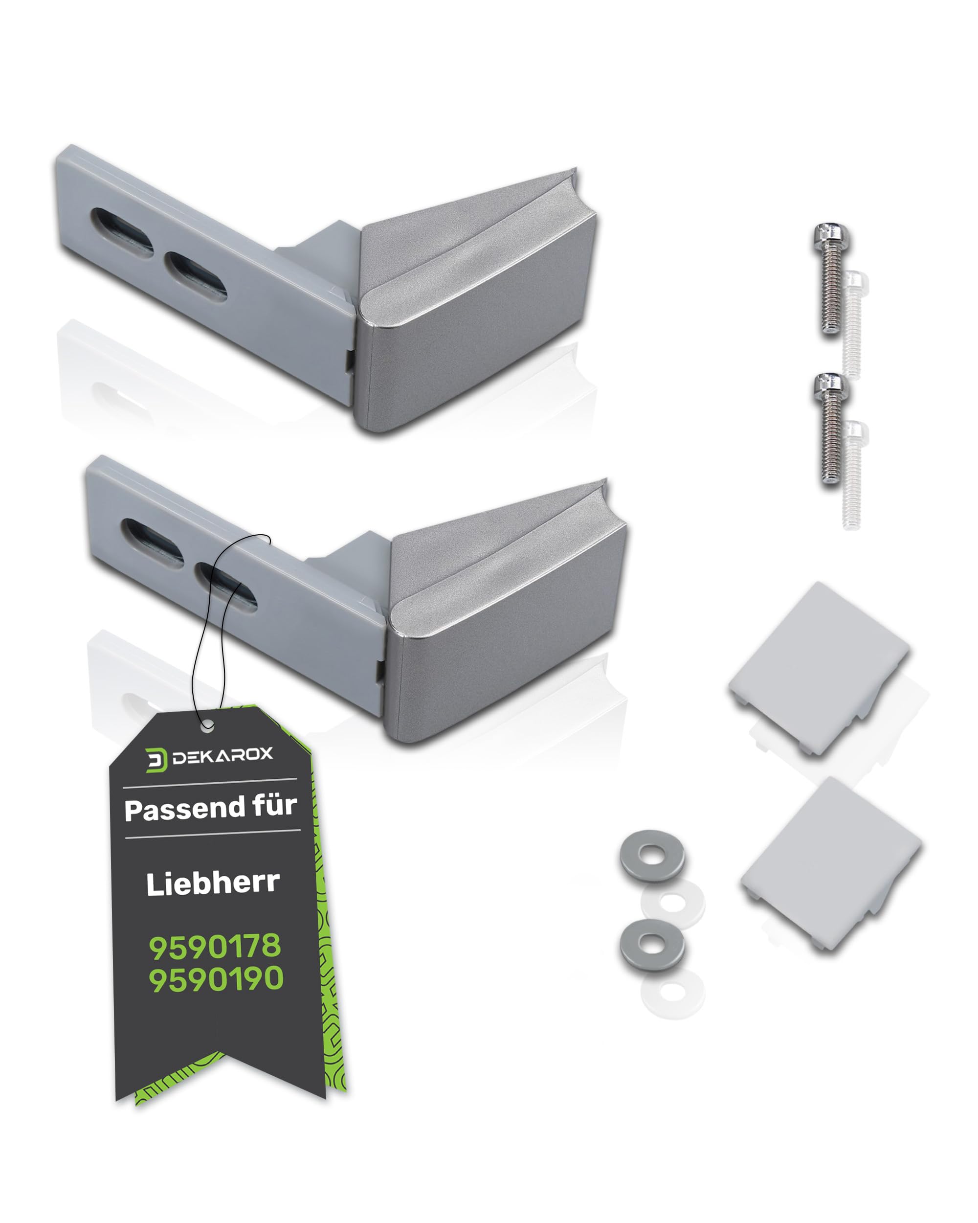 Dekarox Door Hinge Repair Kit Silver for Liebherr 9590178 9590190 for Door Handle Hinge on Fridge