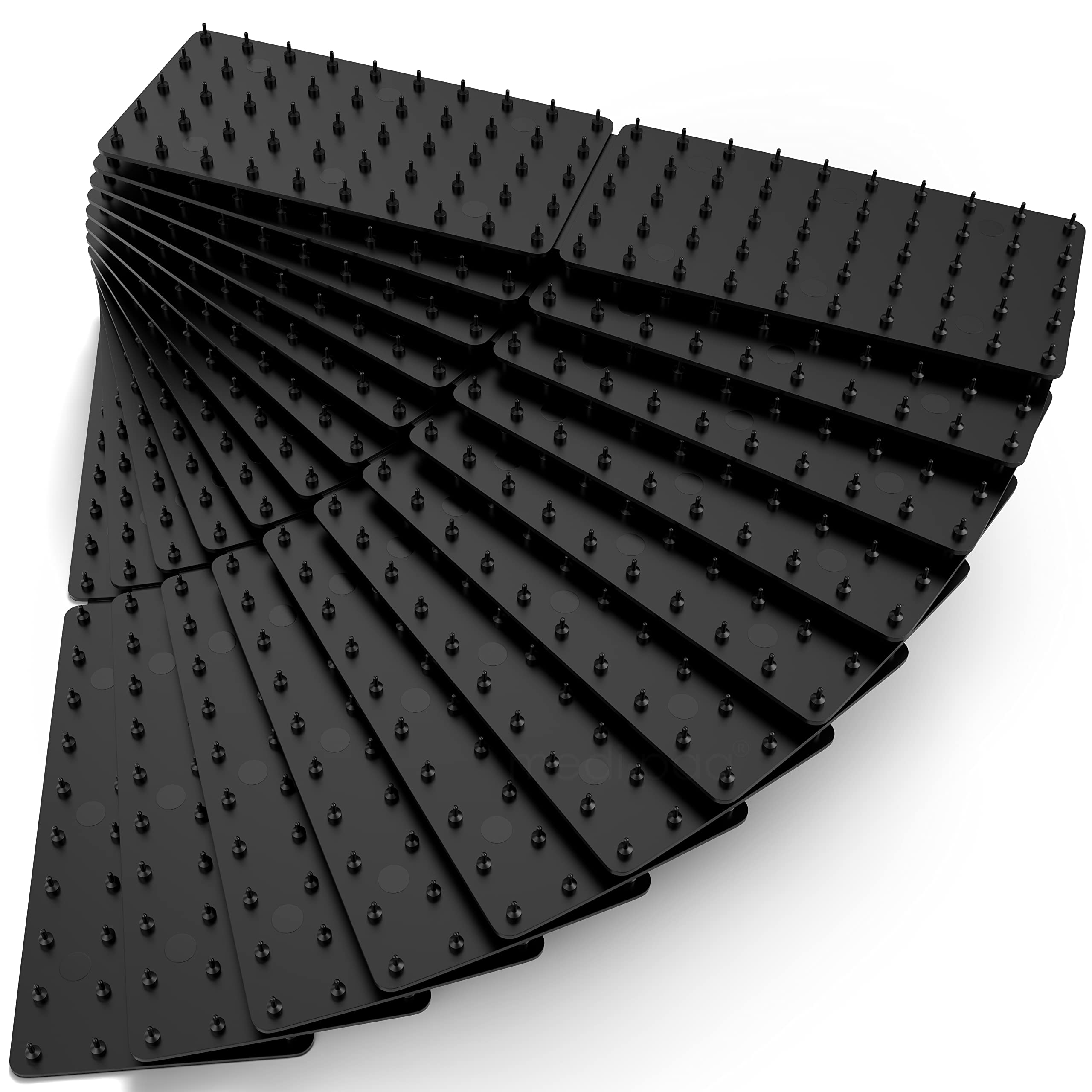 Medipaq Rug Grippers for Laminate Floor & Wooden Floors - 12-Pack Non Slip Rug & Carpet Grippers to Prevent from Slipping & Sliding - Non Slip Rug Underlay Alternative