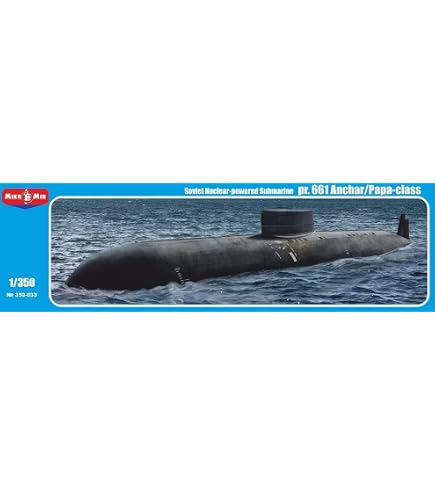 Tamiya – Maquette Du Sous-marin Russe Koursk Oscar-II 1:700 (31906) – Kit En Plastique Multicolore, Coque Double, 18 300 T, 154 M, 12 Tubes Lance-missiles – Dès 14 Ans