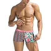 COOFANDY Mens Swim Trunks Swimwear Bathing Suit Swim Brief Square Leg Board Short S-3XL
