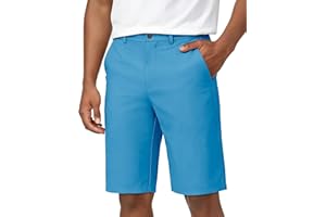 JWM Men's Golf Shorts 8" 11" Stretch Lightweight Hybrid Casual Dress Work Long Short with Zipper Pocket Flat Front