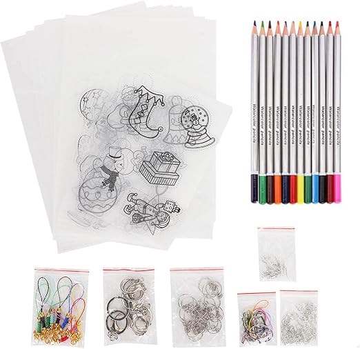 Shrink Paper Multipurpose Craft Heat Shrinkable Art Shrink Sheet Kit