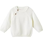 pureborn Baby Toddler Boys Girls Pullover Sweater Cotton Knit Button Closure Sweaters