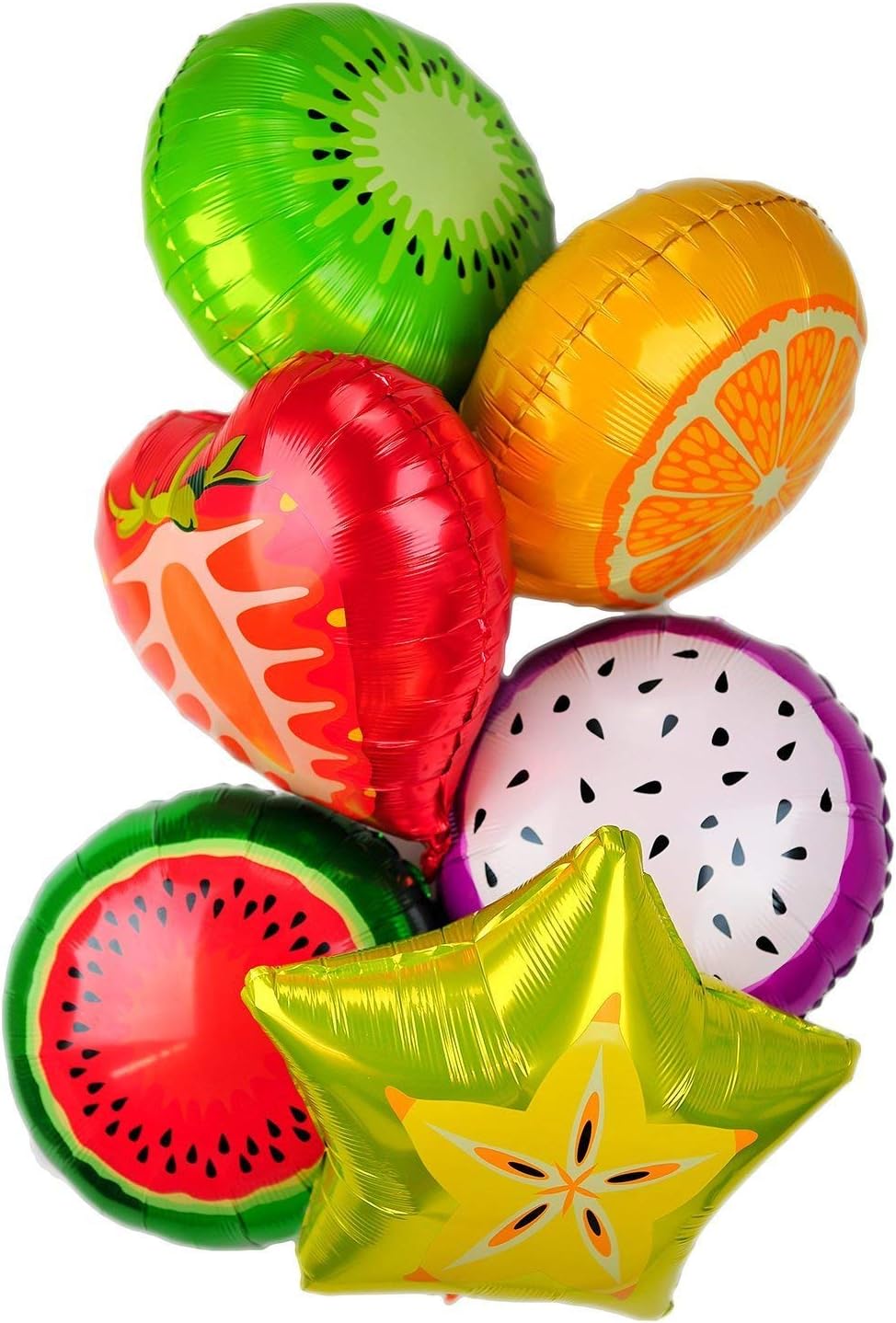 Happium 6 Pcs Balloons Set Summer Fruits Candy Land Party Decoration Birthday Fruit Balloons Birthday Party Decoration - 18 inches