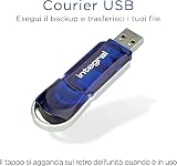 Integral 256GB USB 2.0 Flash Drive Courier Blue view 2
