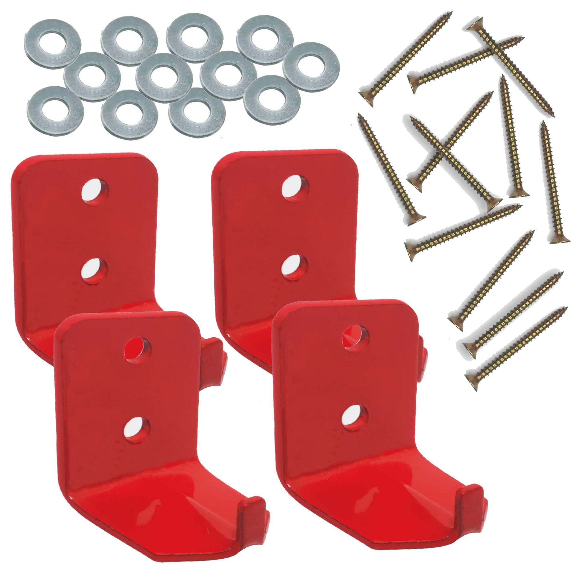 Photo 1 of Fire Extinguisher Mount, Wall Hook, Fire Extinguisher Bracket up to 40 lbs Extinguishers, Suitable for Big and Small fire (Small 4 Bracket)