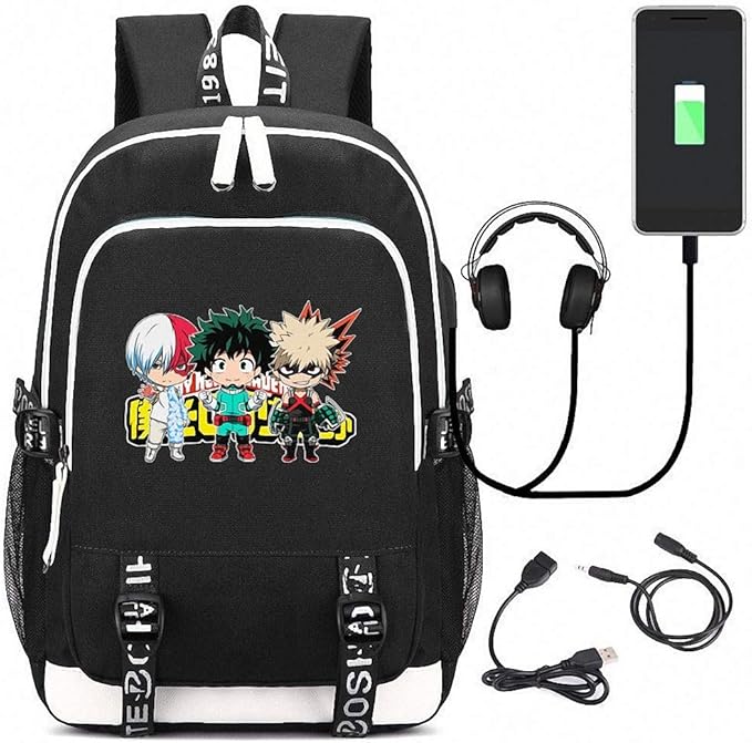 BDFA Anime My Hero Academia Backpack Student School Bag Laptop Backpack