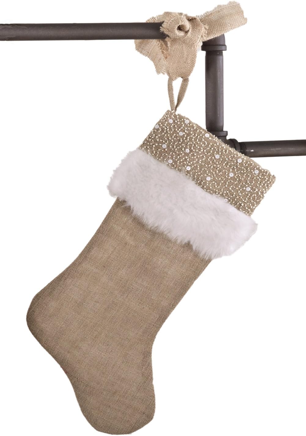 18 Latest Fenncostyles Com Holiday Decor Jute Design Natural Christmas Stocking One Piece Natural Ruffles Home Kitchen Selling Well All Over The World Www Vertexfit Com