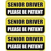 GEEKBEAR Student Driver Car Magnet - Reflective Yellow Black Rectangular 8.7x3.5 Inch - Weatherproof Safety Sign