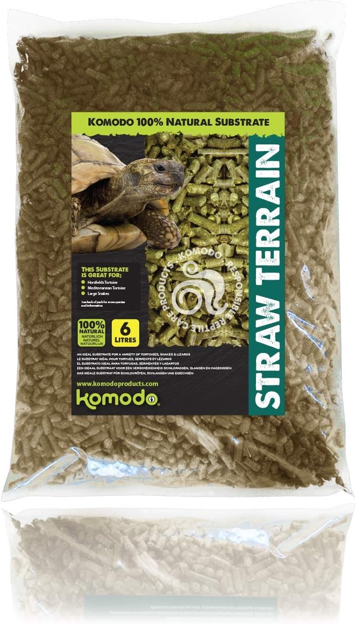 Komodo Straw Terrain Substrates 6 Litre Reptile Bedding