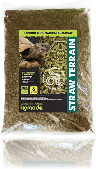 Komodo Straw Terrain Substrates 6 Litre Reptile Bedding