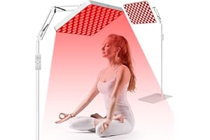 SUXIO Red Light Therapy for Body, 165 LED Red Infrared Light Therapy Lamp，Red Light Therapy Panel with Remote, Deep 660nm - 820nm Near Infrared Light Therapy for Body Skin Care at Home