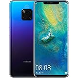 HUAWEI Mate 20 Pro 128 GB 6.39-Inch 2K FullView Android 9.0 SIM-Free Smartphone with New Leica Triple AI Camera, Single SIM, UK Version - Twilight
