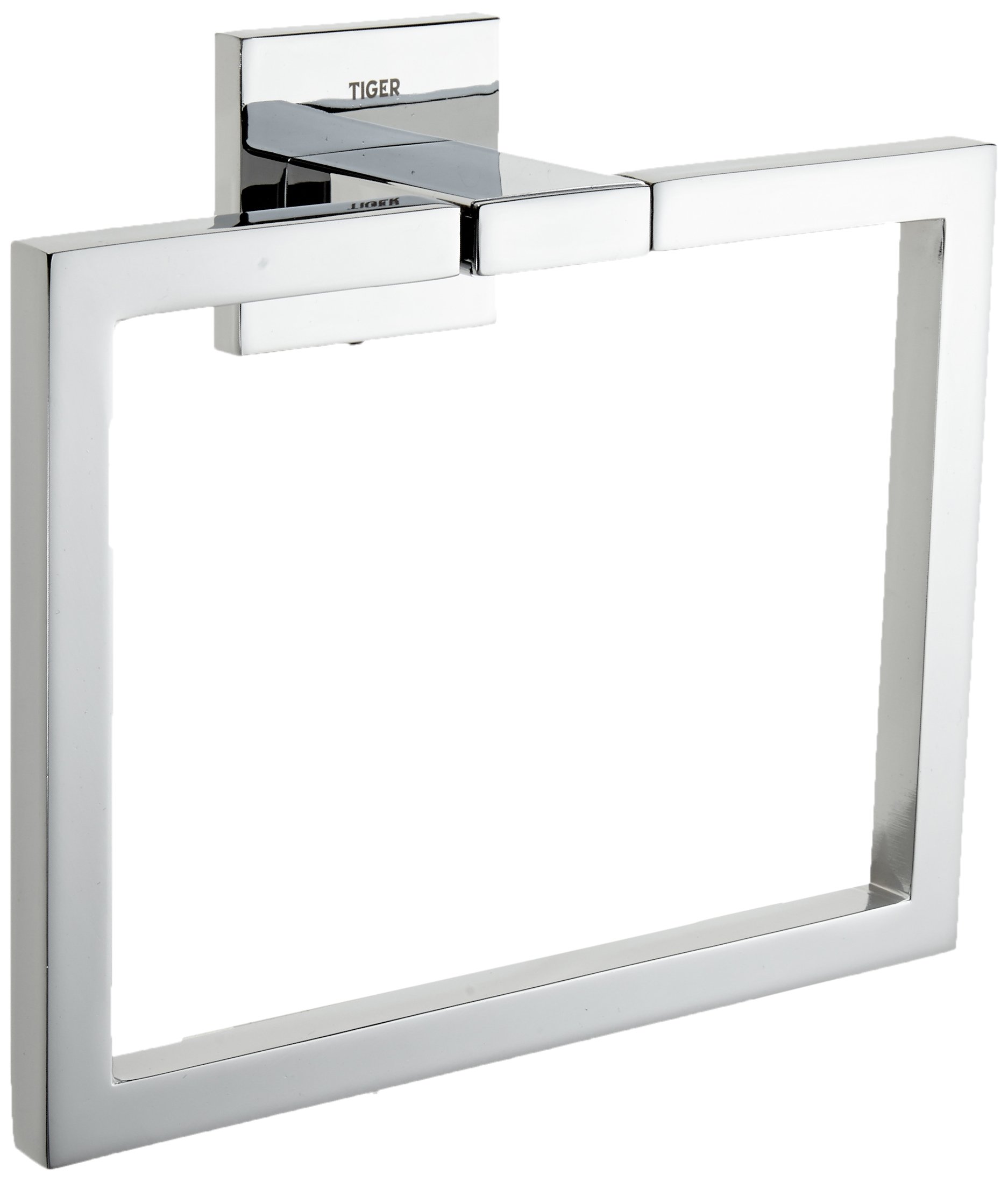 Tiger Items Towel Ring, Stainless Steel, Chrome, 17.5 x 16 x 6 cm