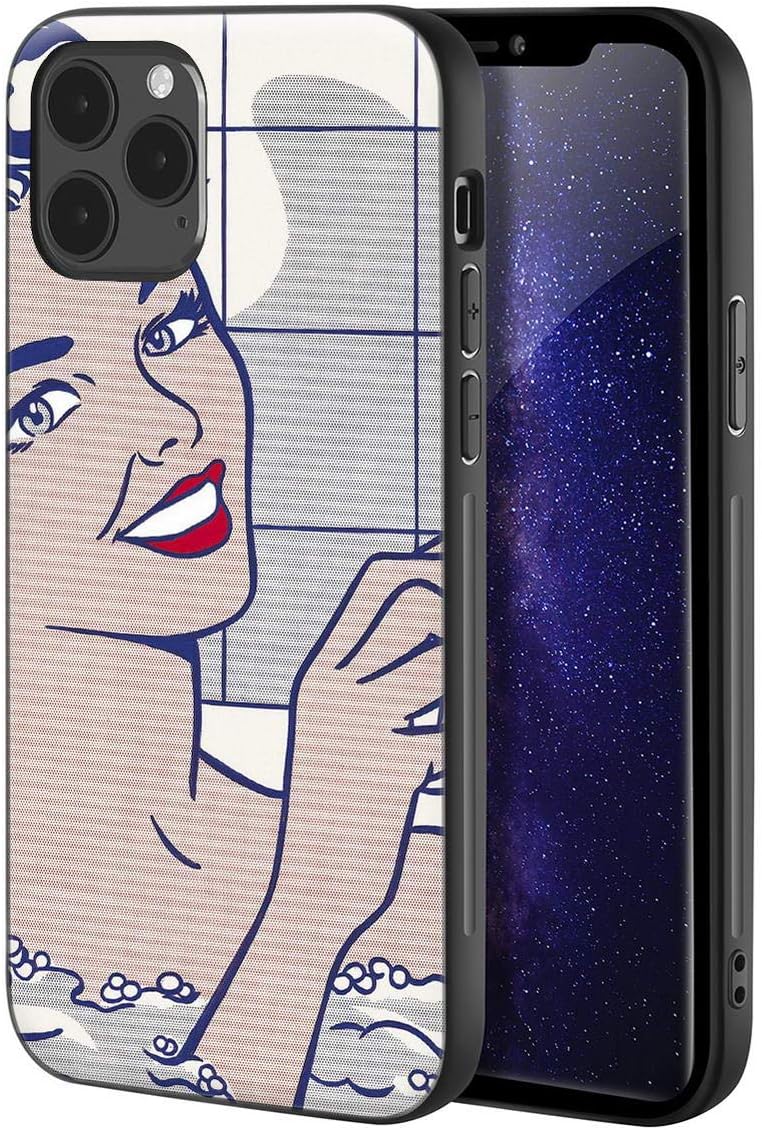 Roy Lichtenstein for iPhone 12 / iPhone 12 Pro Case/Art Cellphone Case/Giclee UV Reproduction Print on Mobile Phone Cover(Woman in Bath)
