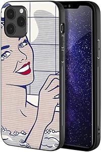 Roy Lichtenstein for iPhone 12 / iPhone 12 Pro Case/Art Cellphone Case/Giclee UV Reproduction Print on Mobile Phone Cover(Woman in Bath)