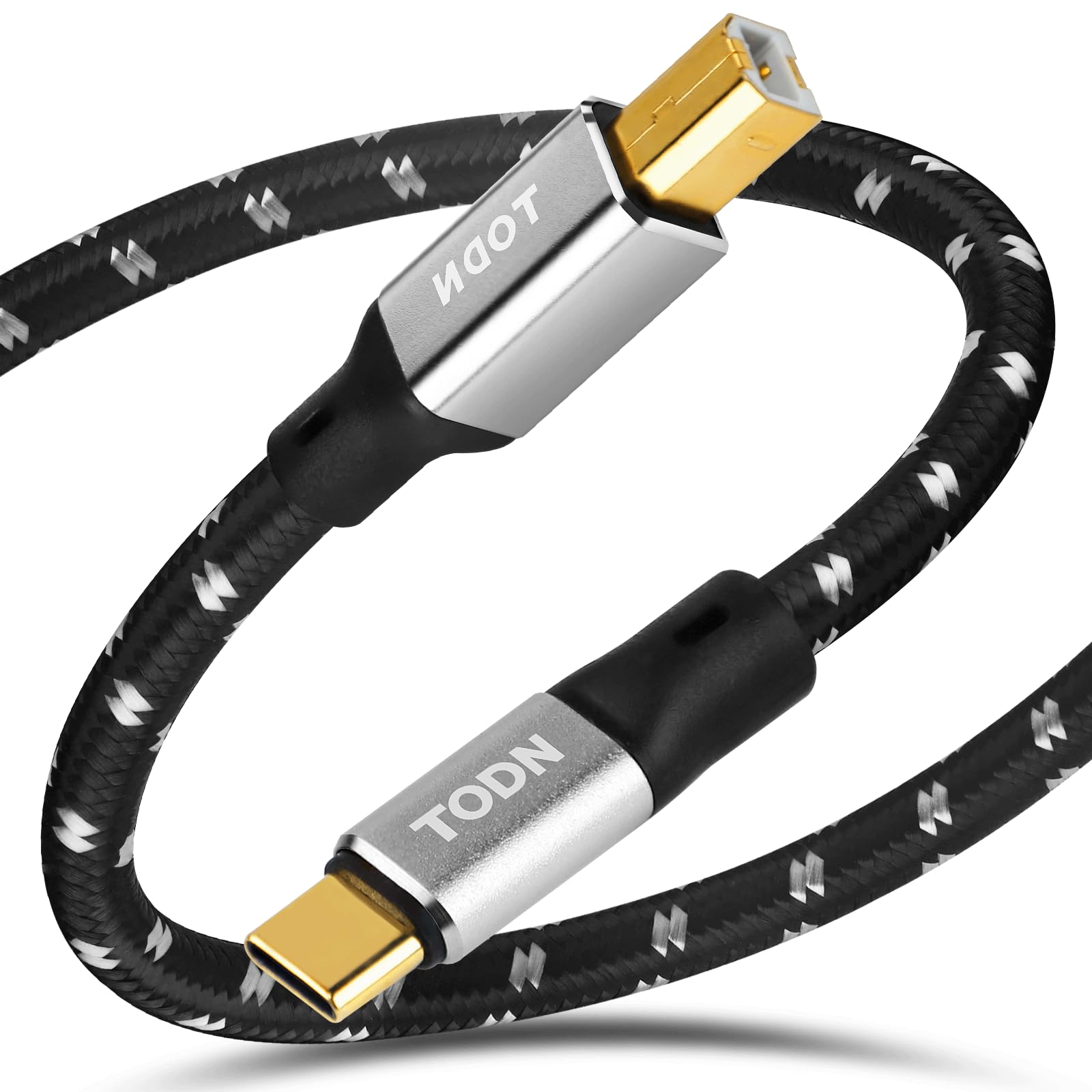 Photo 1 of TODN Audiophiles USB Printer Cable Type C/USB C to USB 2.0 B High Speed Data Transfer DAC Cable (9.8ft/3m)
