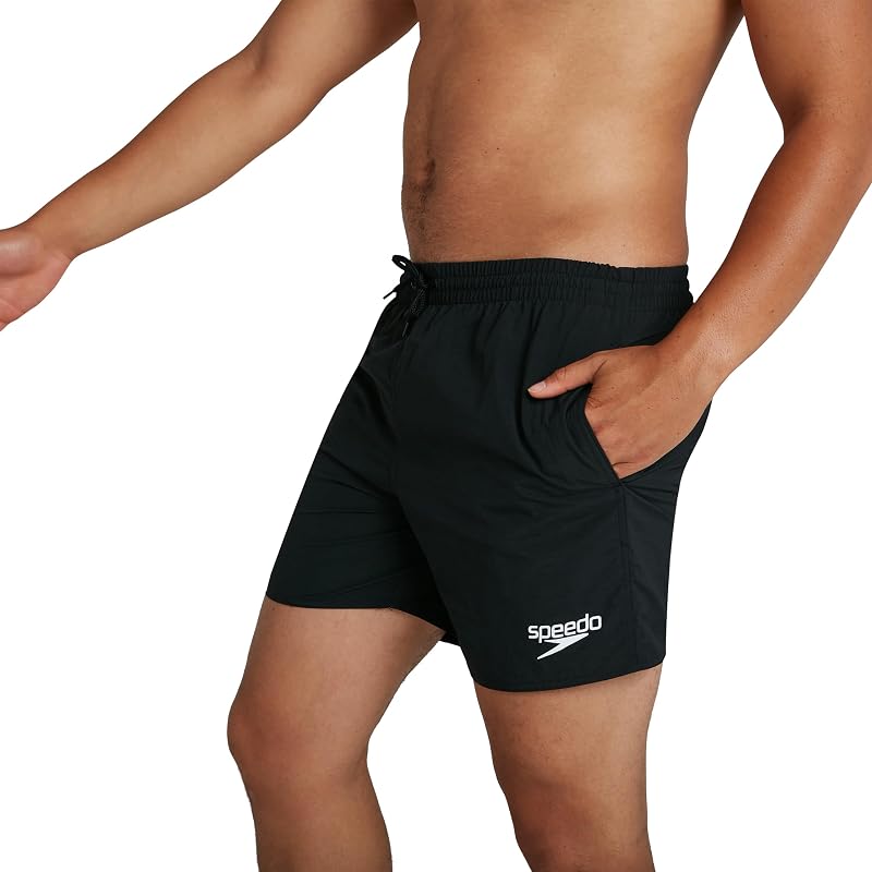 Hombre Shorts de baño Essential de 41 cm Black S