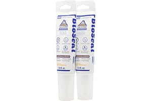 ZERED Clear BioSeal Waterproof & Low Odor 100% Silicone Sealant Caulk for Home 2.8oz - Pack of 2