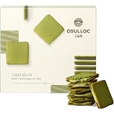 OSULLOC Langue de Chat Cookies (3.52oz, 100g) Korean Matcha Flavored Snacks | Asian Snacks, Premium Tea Food