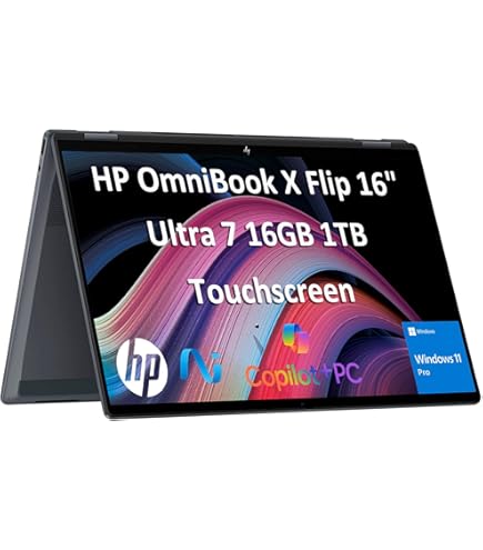 AI HP OmniBook X/駆動２６時間/Wi-Fi ７/16GB/1TB Amazon.com: HP OmniBook X Flip 2-in-1 Laptop 2025,14