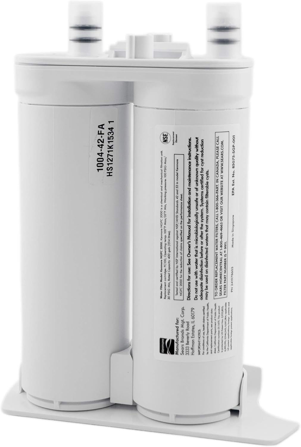 Amazon Com Kenmore 9911 Refrigerator Water Filter White Home Improvement