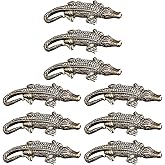 FOMIYES Decor Pcs Alligator Charm Pendant Animal Brass Tea Pet DIY Handmade Keychain Earring Necklace Jewellery Supplies Accessories Vintage Home 9