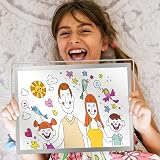 Nicpro Dry Erase Mini Whiteboard A4 20x30 cm Double Sided with Stand Magnetic view 7