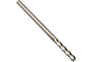 Kodiak Cutting Tools KCT136442 USA Made Premium Carbide End Mill, Long Series, 4 Flute, 1/8" Shank, 3/4" Length of Cut, 2-1/4" Overall Length, 1/8" Diameter