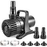 WaterRebirth 100W 1700 GPH Pond Pump, Ultra Quiet Heavy Duty Submersible Water Pump for Koi Ponds, Fountains, Aquariums &amp; Waterfalls, 20.3 ft Power Cord, UL Listed