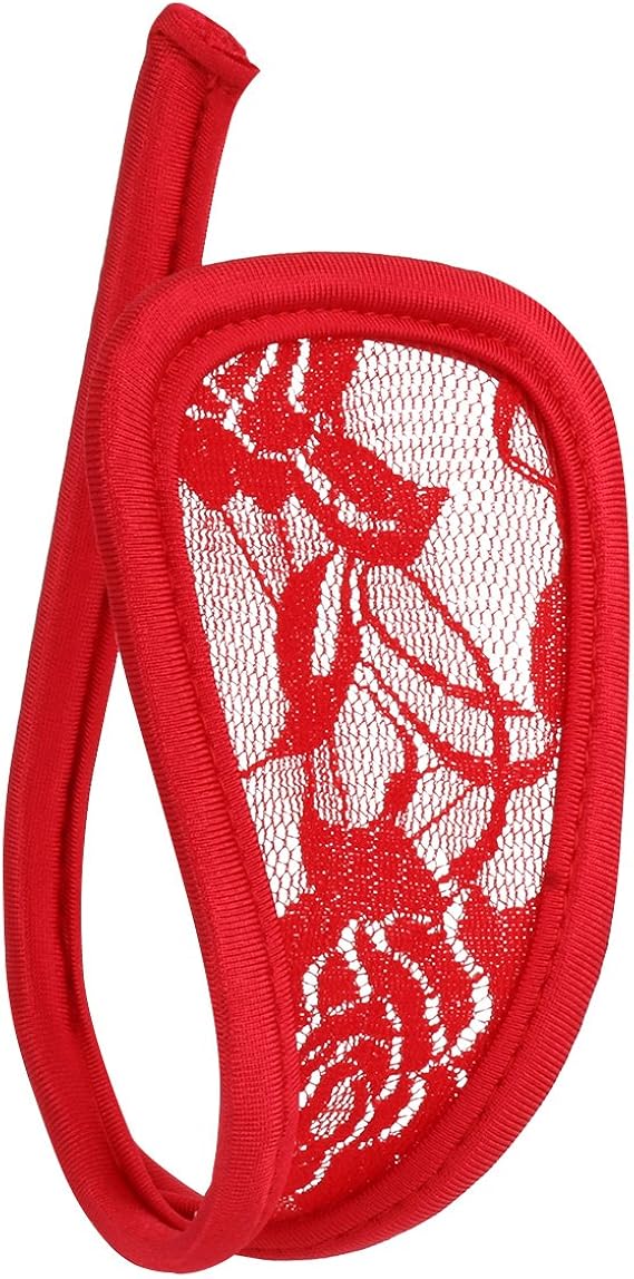 Amazon アゴキー Agoky レディース Cストリング Iバックショーツ ｃバック レース柄 シースルー 可愛い パンティー おしゃれ インナー バックオープン ブリーフ レッド Free ショーツ 通販