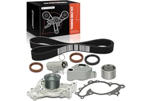 A-Premium Timing Belt Kit with Water Pump Compatible with Toyota Camry 2002-2006, Highlander 2001-2007, Sienna 2004-2006 & Lexus RX330, ES330, 3.0L 3.3L DOHC