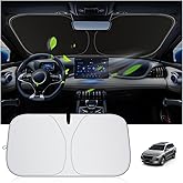 Car Windshield Sun Shade - Thickened Titanium Silver Car Windshield Cover Sun Shade for Sun & Heat Protection - Summer Car Es