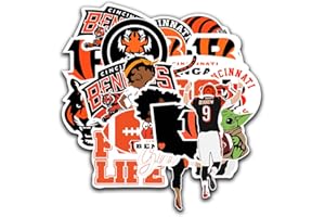 TRANSMERIDIAN TRAVELER 25 PCS American Football Rugby Stickers for Water Bottle, Laptop, Bicycle, Computer, Motorcycle, Travel Case, Car Decal Decoration Sticker 2-2.5 inches