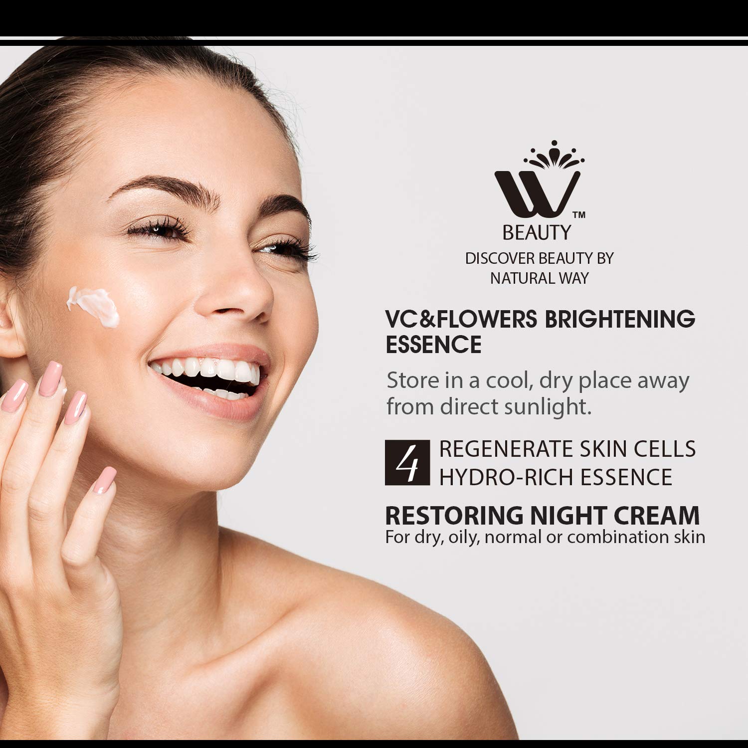 WBM LLC 87204 Restoring Night Face AntiAging Cream Moisturizer, 1.