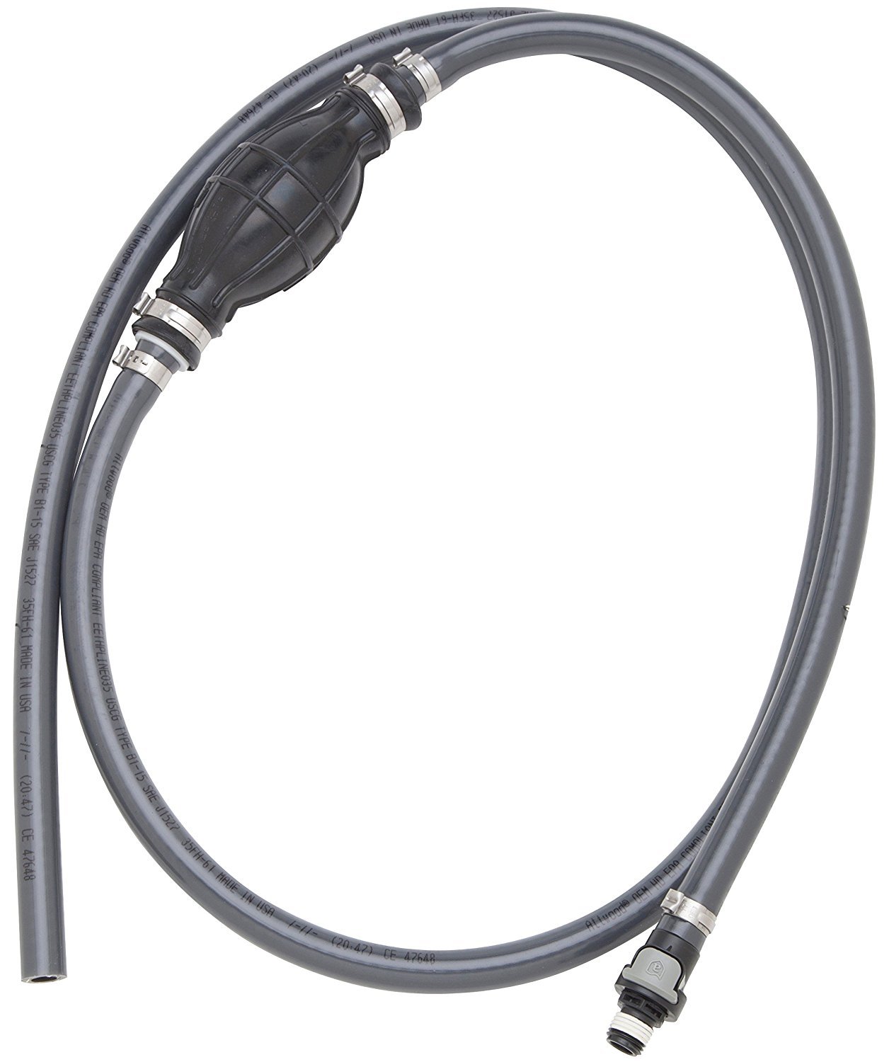 attwood (93806UUS7 3/8" x 6' Fuel Line Kit, Gray