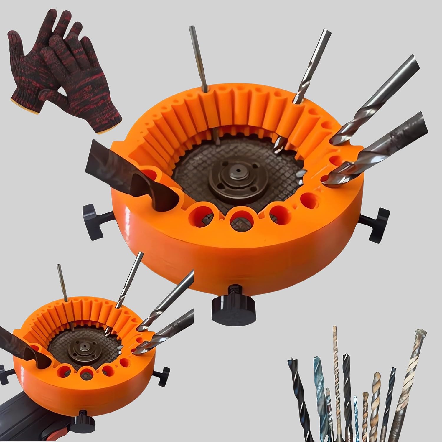 Photo 1 of Drill Bit Sharpener 2025 Upgrade Multipurpose Drill Sharpener 118 Degree Angle Grinder Drill Bit Sharpener Power Drill Bit Grinding Tool for 2 to 13mm Drill Bits for Grinding 125mm Grinder (1PC)