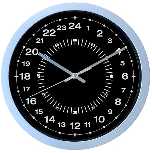 24-Hour Clock - Ultra genaue / leichtes Ablesen - 30 cm
